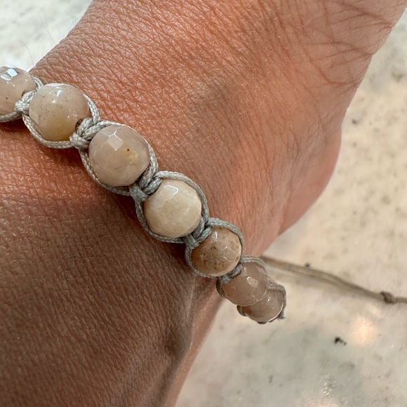 14 karat gold butterfly with beaded adjustable, bracelet, Bead Bracelet - Picture 6 of 7